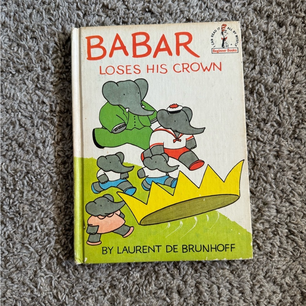 Babar Loses His Crown By Laurent De Brunhoff 1967 Hard Cover Book Club Edition